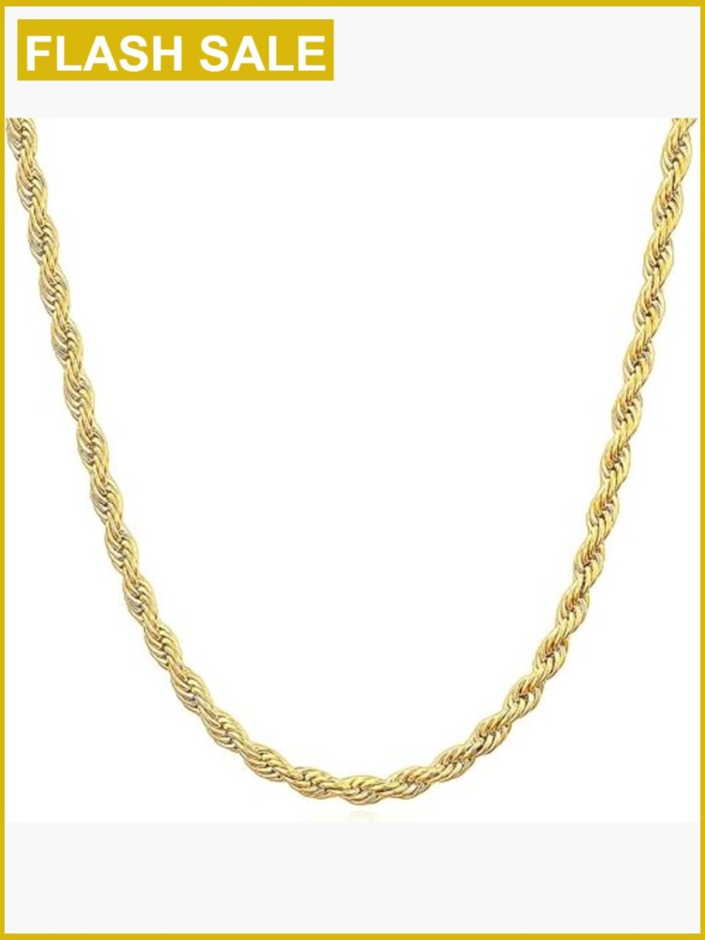 14k Solid Yellow Gold Rope Chain Necklace Unisex 16-36in